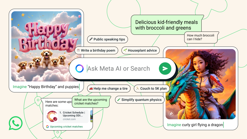 Meta AI: The New AI available in WhatsApp, Facebook, Instagram and Messenger